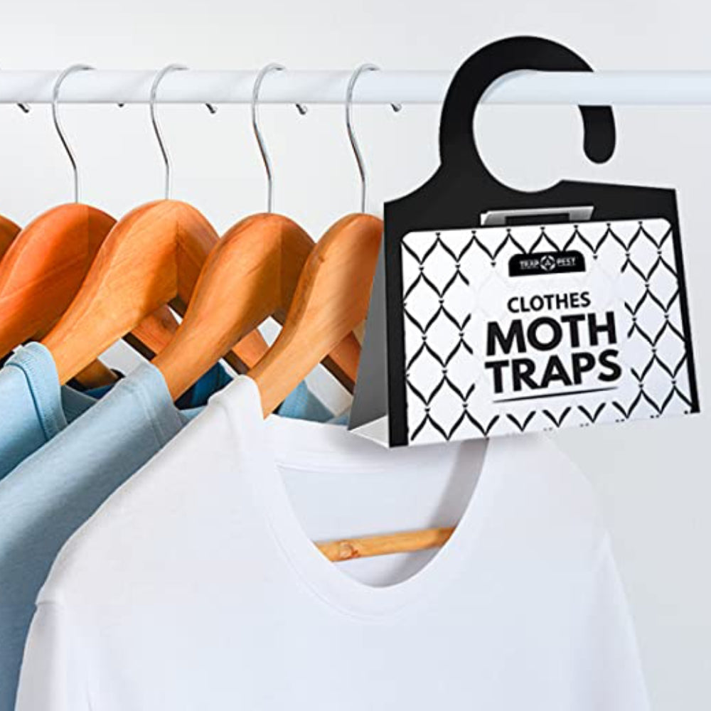 Clothes Moth Traps 6 Pack, Child and Pet Safe, No insecticides, Premium  Attractant, Protect Clothes, Sweaters, Wool, Carpet